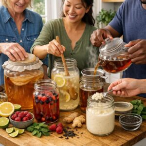 Read more about the article Fermentierte Getränke selber machen: Kombucha & Co.