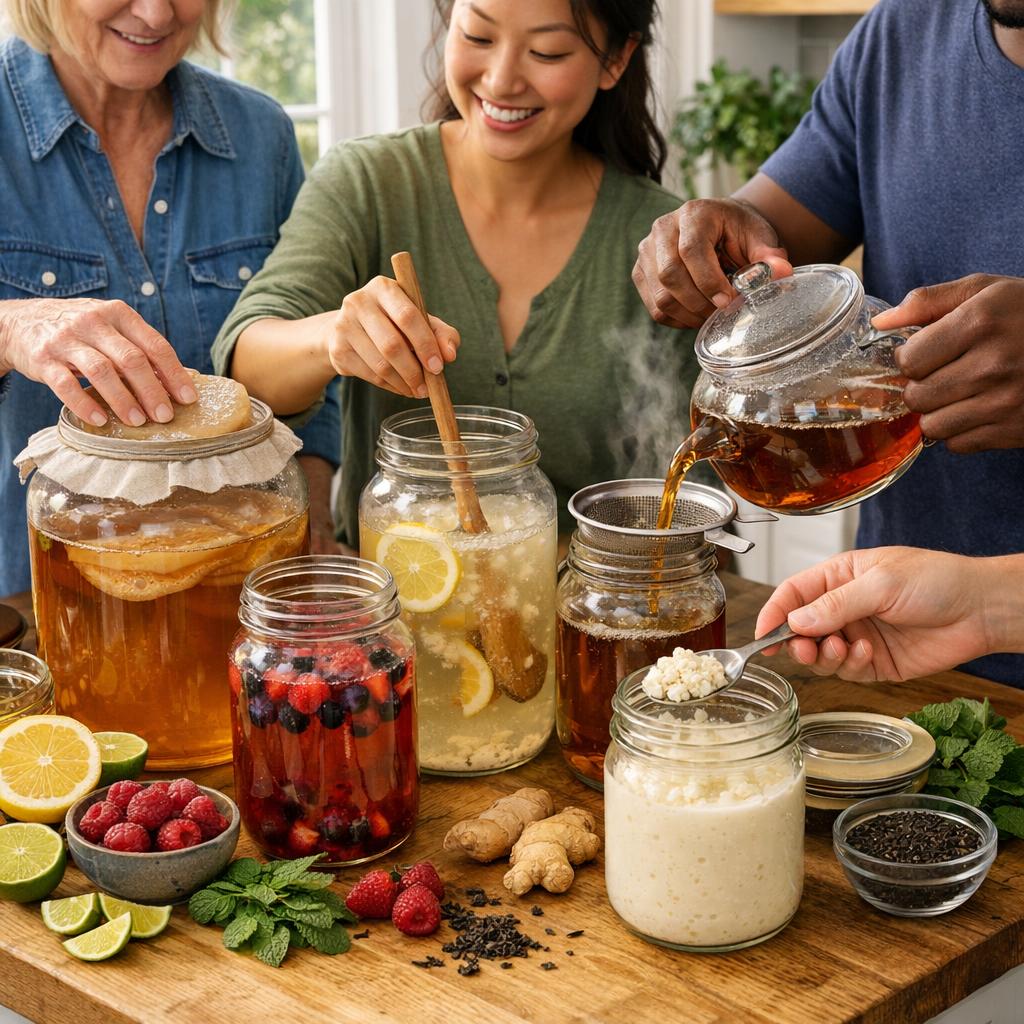 Read more about the article Fermentierte Getränke selber machen: Kombucha & Co.
